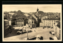 AK Rosenheim, Ludwigsplatz Mit Kirche  - Rosenheim