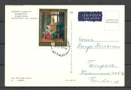 HUNGARY Budapest - Air Mail Post Card, Sent To Finland, 1973 ? - Ungarn