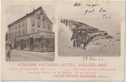 HELGOLAND  KÖNIGIN VICTORIA-HOTEL... (2 Scans) - Helgoland