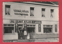 Bonsecours -Café "Au Géant Atlas"Fernand Devant Son Café +autographe/ Bières Horse-Ale,Stout Imp Caulier  ( Voir Verso ) - Peruwelz