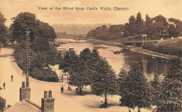 Chester , Cheshire * View Of The River From Castle Walls * Uk - Chester