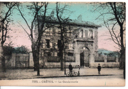 Carte Postale Ancienne Créteil - La Gendarmerie - Creteil