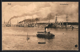 AK Kiel, Kriegshafen Mit Kriegsschiffen  - Warships