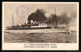 AK Passagierschiff Prestolonaslednik Petar, Jadranska Plovidba D. D. - Susak  - Steamers