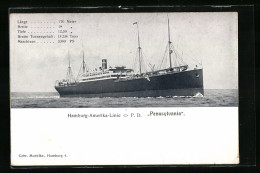 AK P. D. Pennsylvania Der Hamburg-Amerika-Linie  - Paquebote