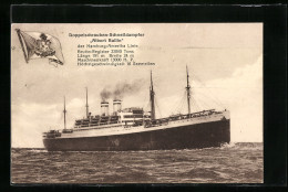 AK Passagierschiff Albert Ballin Auf Dem Meer  - Piroscafi