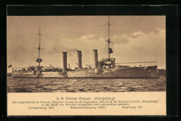 AK S. M. Kleiner Kreuzer Königsberg  - Guerra