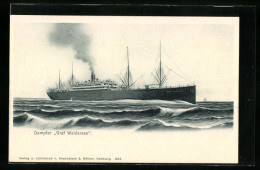 AK Dampfer Graf Waldersee Im Wasser  - Passagiersschepen