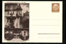 AK Ilmenau, Thüringer Postwertzeichen-Ausstellung 1939, Ganzsache  - Postzegels (afbeeldingen)
