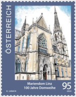 AUSTRIA 2024 ARCHITECTURE Religious Buildings. Churches. 100th Anniv. Of The Linz New Cathedral - Fine Stamp MNH - Nuovi