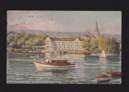 CPA - 18 - Allemagne - Konstanz - Insel-Hotel Auf Der Dominikaner-Insel - Illustration Signée - Tuck/Oilette - 1913 - Konstanz