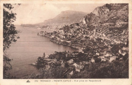 MONACO - Monte-Carlo - Vue Prise De Roquebrune - Carte Postale Ancienne - Monte-Carlo