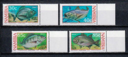 NAMIBIA 1994 COASTAL ANGLING FISHING MARINE LIFE FISH COMPLETE SET MNH - Fische