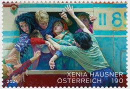 AUSTRIA 2024 PEOPLE Events. Xenia Hausner - Exiles 1, 2017 - Fine Stamp MNH - Unused Stamps