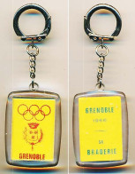 Porte-clefs "Grenoble 1966 Sa Braderie" X° Jeux Olympiques D'Hiver De Grenoble 1968 Olympic Games 68 - Autres & Non Classés