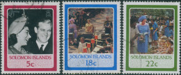 Solomon Islands 1986 SG562-566 QEII Birthday Set Part FU - Islas Salomón (1978-...)