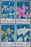 Solomon Islands 1987 SG602-605 Christmas Orchids Set MNH - Isole Salomone (1978-...)