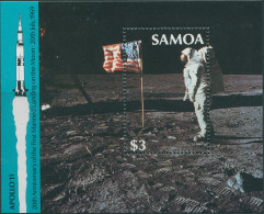 Samoa 1989 SG834 Moonlanding MS MNH - Samoa (Staat)