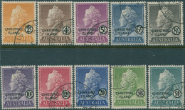 Christmas Island 1958 SG1-10 QEII Set FU - Christmaseiland