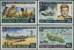 Solomon Islands 1976 SG321-324 American Revolution Set MNH - Islas Salomón (1978-...)