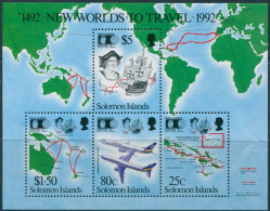 Solomon Islands 1992 SG732 Discovery Of America MS MNH - Islas Salomón (1978-...)