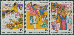 Cocos Islands 1984 SG108-110 Malay Culture Set MNH - Kokosinseln (Keeling Islands)