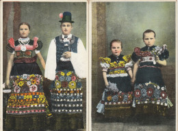 HONGRIE - 2 CPA ; Fille Et Jeune Homme - Petites Filles - Hungary