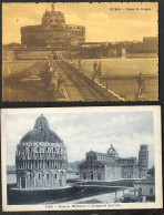 ITALY 12 Postcards Sent And Unused  - Collezioni E Lotti