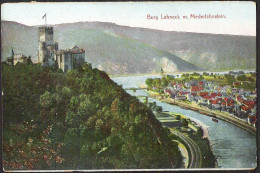 NIEDERLAHNSTEIN Mit Burg Lahneck  1912 ZUG Stempel Train Cancellation / AMBULANT - Lahnstein