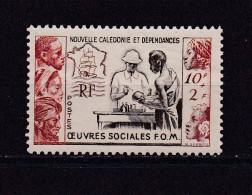 NOUVELLE-CALEDONIE 1950 TIMBRE N°278 NEUF AVEC CHANIERE OEUVRES SOCIALES - Ungebraucht