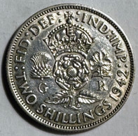 United Kingdom 2 Shillings 1942 (Silver) - J. 1 Florin / 2 Schillings