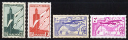 Maroc PA 1939 Yvert 43 / 46 ** TB Bord De Feuille - Aéreo