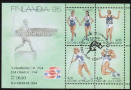 1994 Finland Michel Bl 12 Summer Sports FD-stamped. - Hojas Bloque