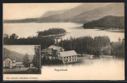 AK Fagerlund, Gebäude Am Wasser Aus Der Vogelschau  - Noorwegen