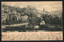 AK Marburg, Panorama Von Der Schwanallee  - Marburg