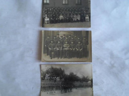 Drei Militärische Gruppenfotos Als Ansichtskarte Gelaufen 1913/1914 Von (Deutsches Reich/Preußen) - Non Classés