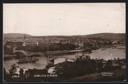 AK Koblenz A. Rhein, Uferpartie Mit Brücke  - Koblenz