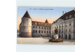 11679813 Yverdon VD Le Chateau Et Statue Pestalozzi  - Altri & Non Classificati