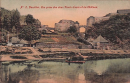 BOUILLON - Vue Prise Des Deux Ponts Levis Et Du Chateau - Bouillon