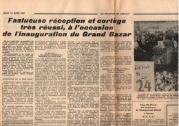 Tournai , Article De Journal +  Publicité De 8 Pages , Ouverture Du Grand Bazar , Format Journal( 1962 ) - Publicités