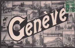 GENEVE  - Multivues - 1916 - Altri & Non Classificati