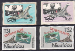 Tonga 1983 And  Niuafo'ou 1988 MNH Concorde, - Concorde