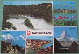 (Zermatt (VS)) - Mehrbildkarte "Switzerland" Matterhorn, Rheinfall, Luzern, Jungfrau, Zürich - Zermatt