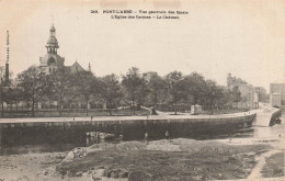 Pont L'abbé * Vue Générale Des Quais , L'église Des Carmes Et Le Château * Villageois - Pont L'Abbe
