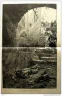 La Folie Du Roi Nabuchodonosor - Tableau De Georges Rochegrosse - Page Original 1887 - Historical Documents