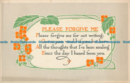 R026725 Please Forgive Me. Poem. A Davis - World