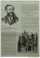 Aubertin - Paris Monumental, L'hôtel De Sens - Page Original - 1887 - Documents Historiques