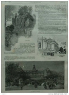Le Havre Illustrée - Notre-Dame - L'hôtel De Ville - Le Palais De Justice - Page Original - 1887  -  1 - Documents Historiques