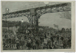Le Départ Du Général Boulanger - Envahissement De La Gare Par Les Manifestants - Page Original - 1887 - Historische Documenten