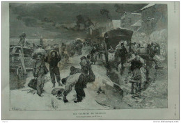 Les Glaneurs De Charbon - Page Original - 1887 - Historische Documenten